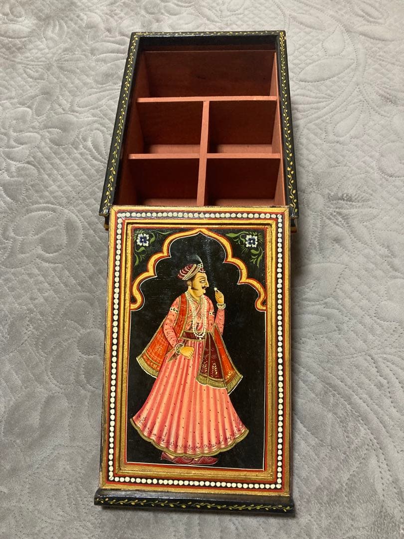 インド　ラジャスタン木箱　ヴィンテージ