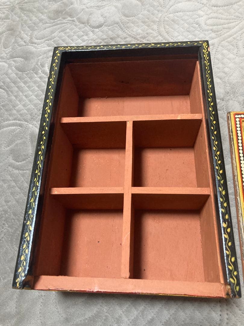 インド　ラジャスタン木箱　ヴィンテージ