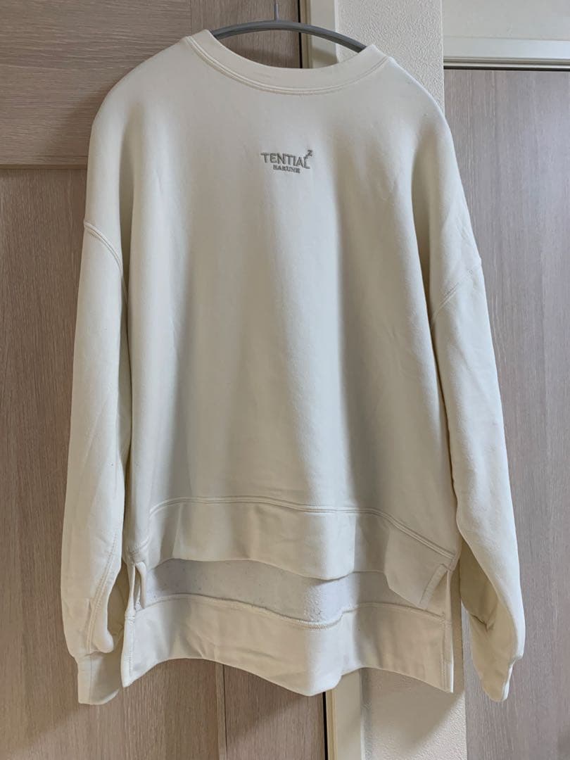 BAKUNE 長袖パジャマ　テーパードパンツ　オフホワイト　Mサイズ