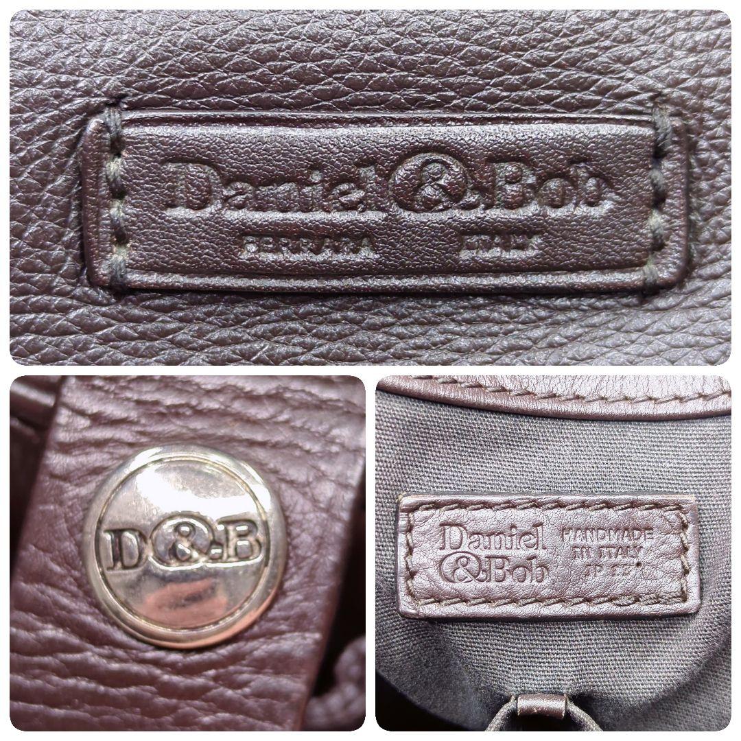 良品✨ダニエル＆ボブ チェルカトーレ ローディ レザー 茶 紫 2way A4可