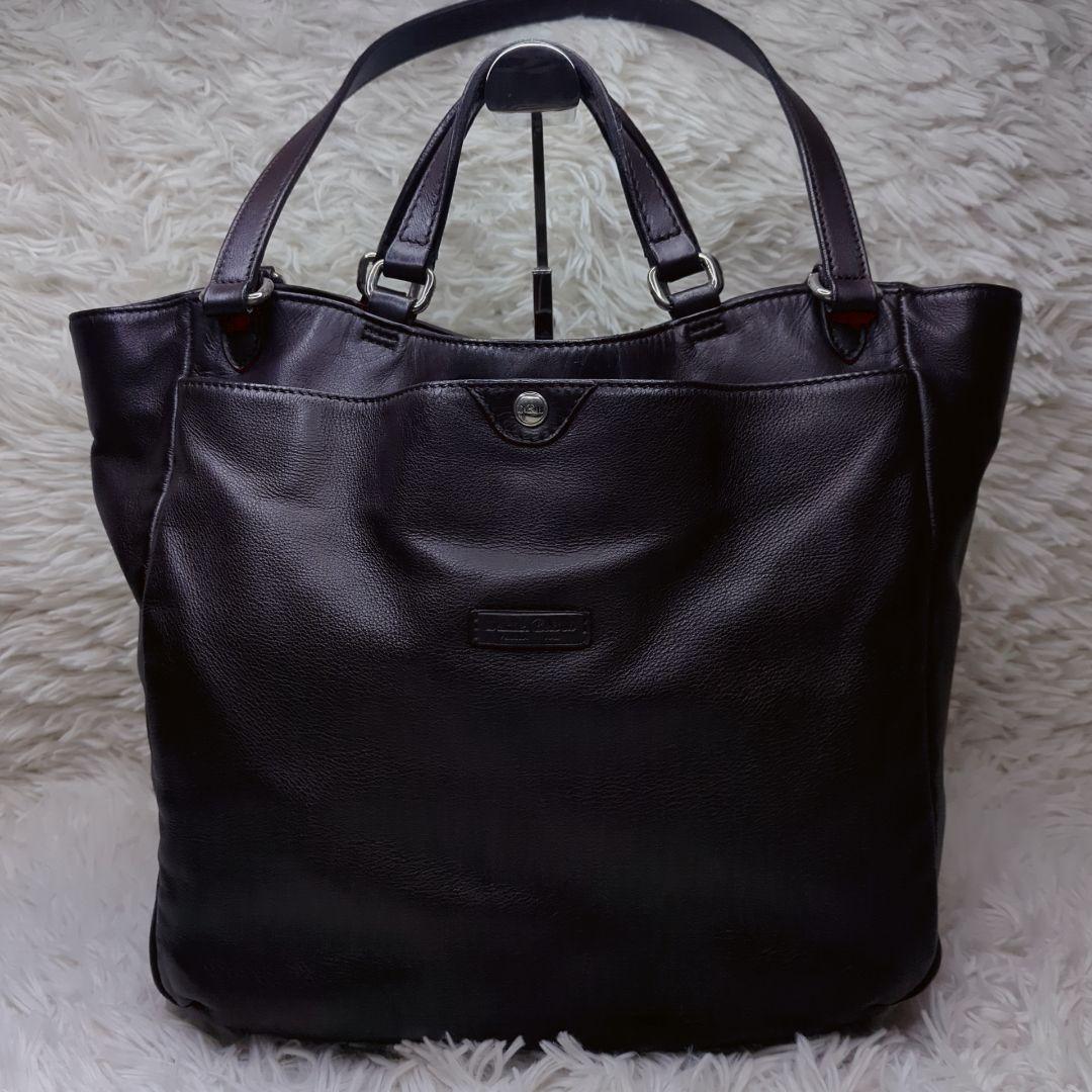 良品✨ダニエル＆ボブ チェルカトーレ ローディ レザー 茶 紫 2way A4可