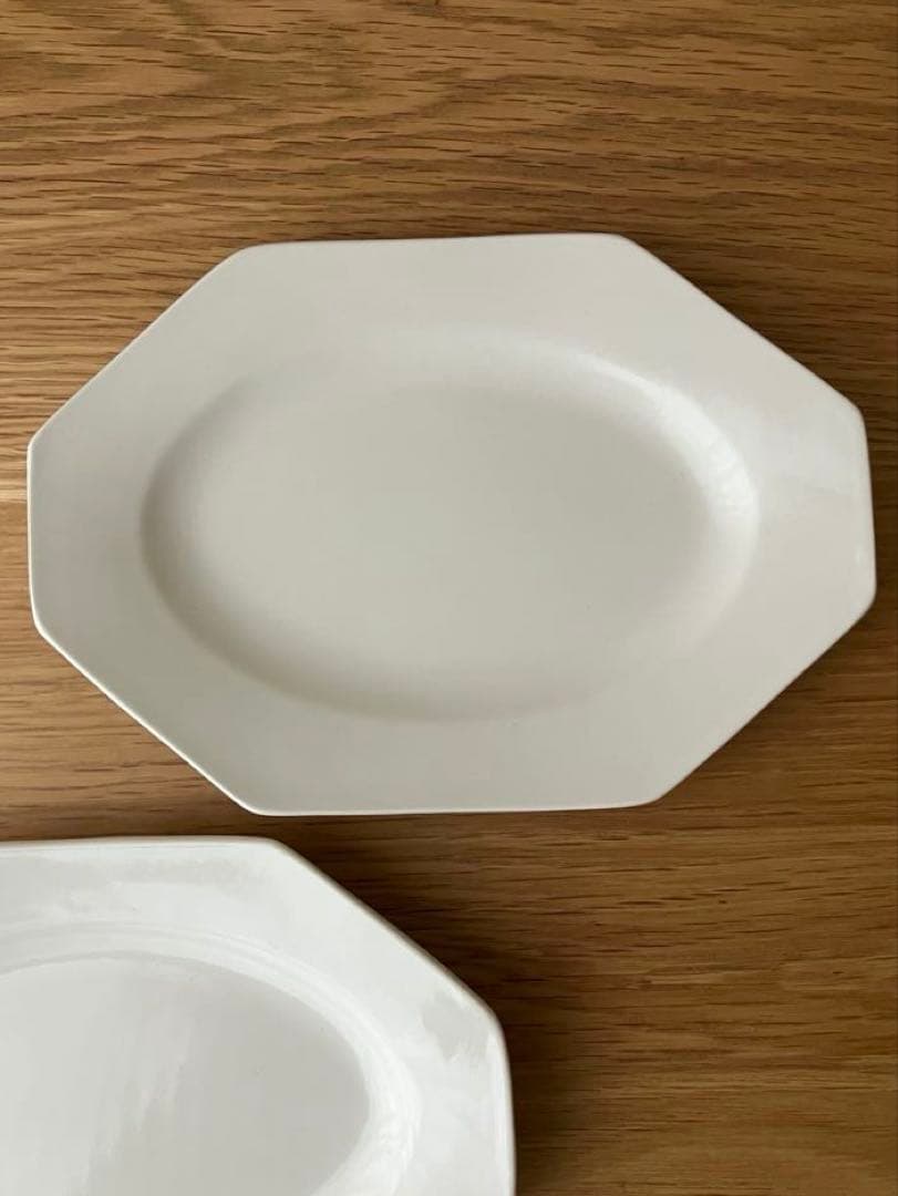 岡田直人　オクトゴナル プレート 　八角 長皿　2枚セット