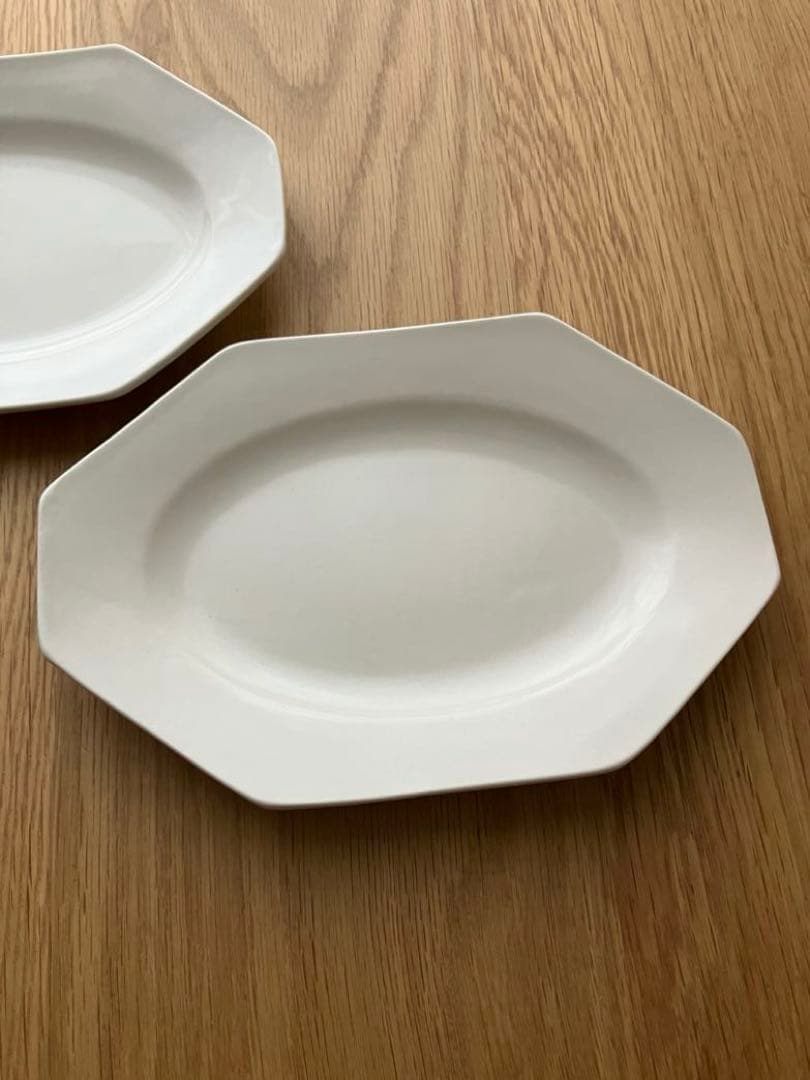 岡田直人　オクトゴナル プレート 　八角 長皿　2枚セット