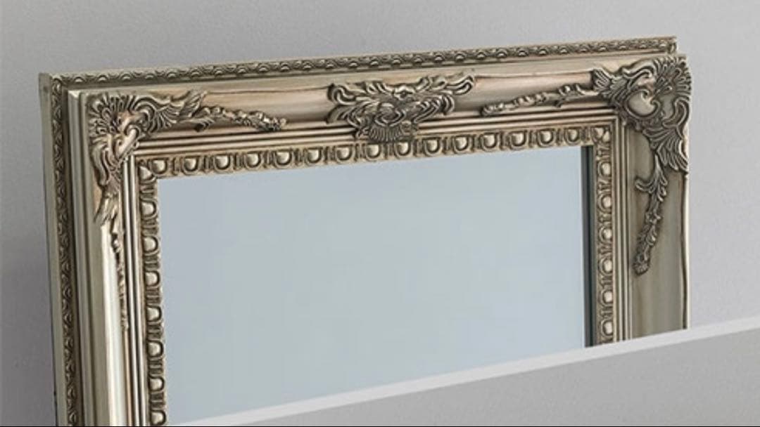 【美品】アンティーク調　全身鏡　シャンパンゴールド　スタンドミラー 180cm