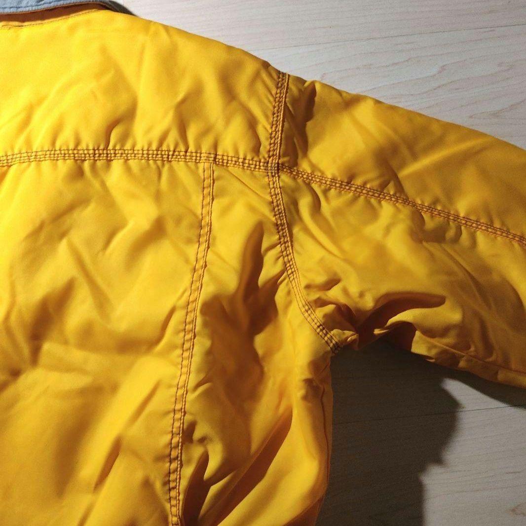 【希少レア】00s ナイロン トラッカージャケット キルティング 黄色
