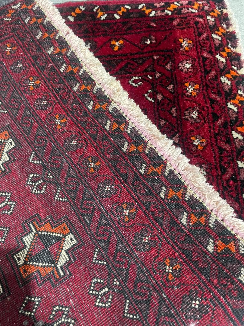 ✧ヴィンテージラグ✧　120cm×50cm　トルバトヘイダリエ　イラン　ギュル