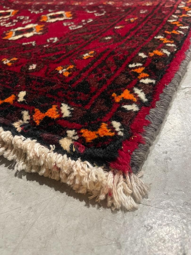 ✧ヴィンテージラグ✧　120cm×50cm　トルバトヘイダリエ　イラン　ギュル