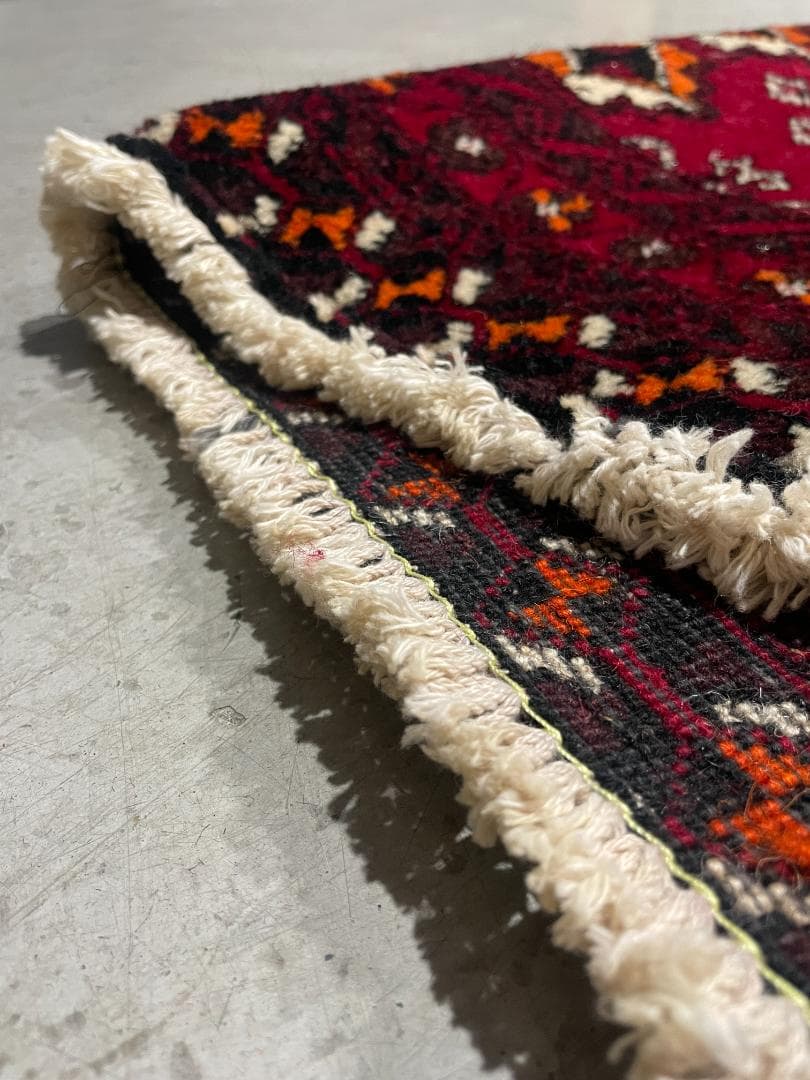 ✧ヴィンテージラグ✧　120cm×50cm　トルバトヘイダリエ　イラン　ギュル