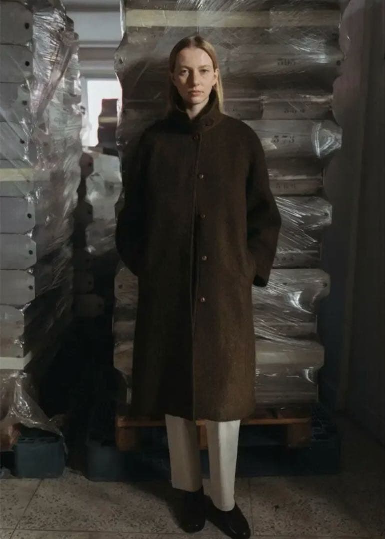 メイシー　nothing written alpaca coat