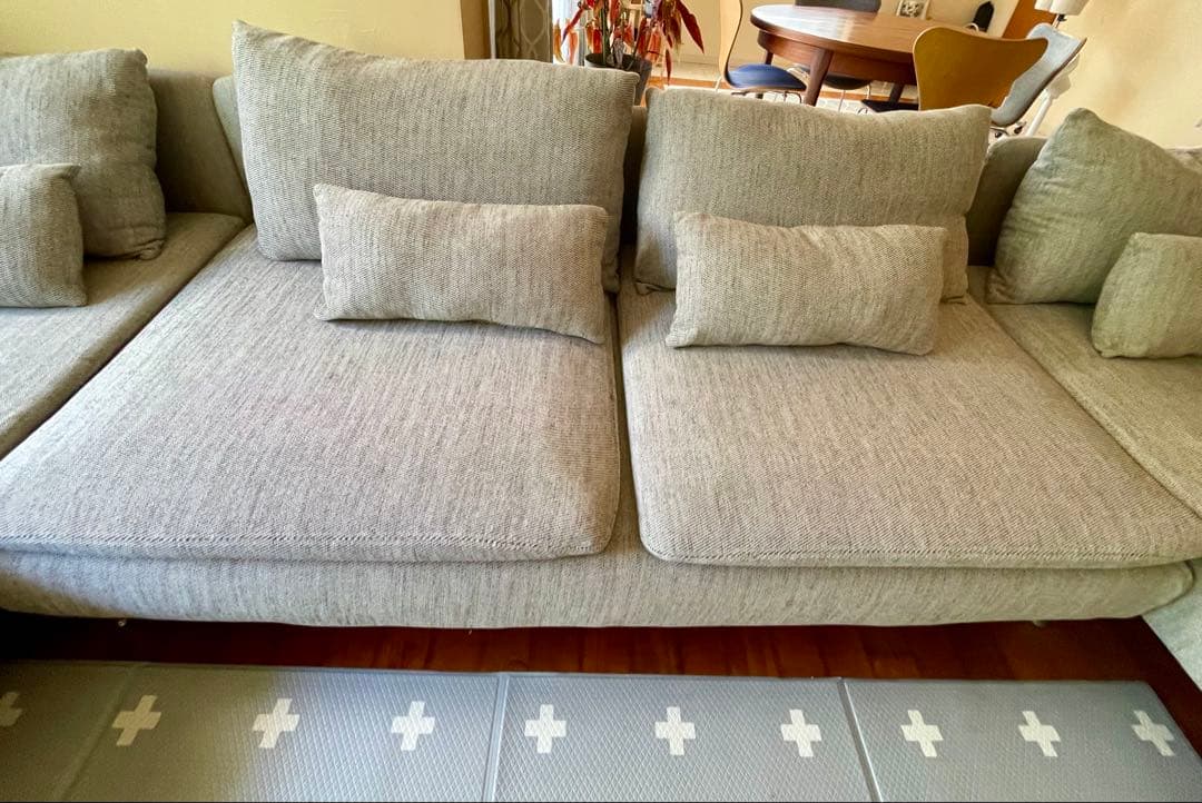 SÖDERHAMN ソーデルハムン 3人掛けソファ　ベージュ／ブラウン