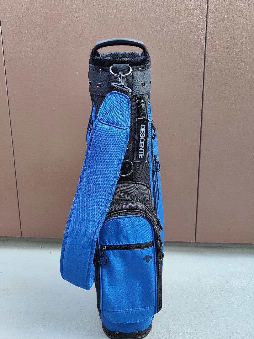 DESCENTE キャディバッグ 青黒