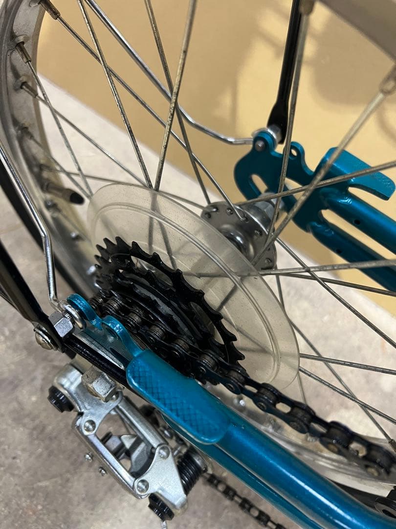 名古屋市内お届け無料手渡し希望EGG'S製の折りたたみ自転車 自転車 青