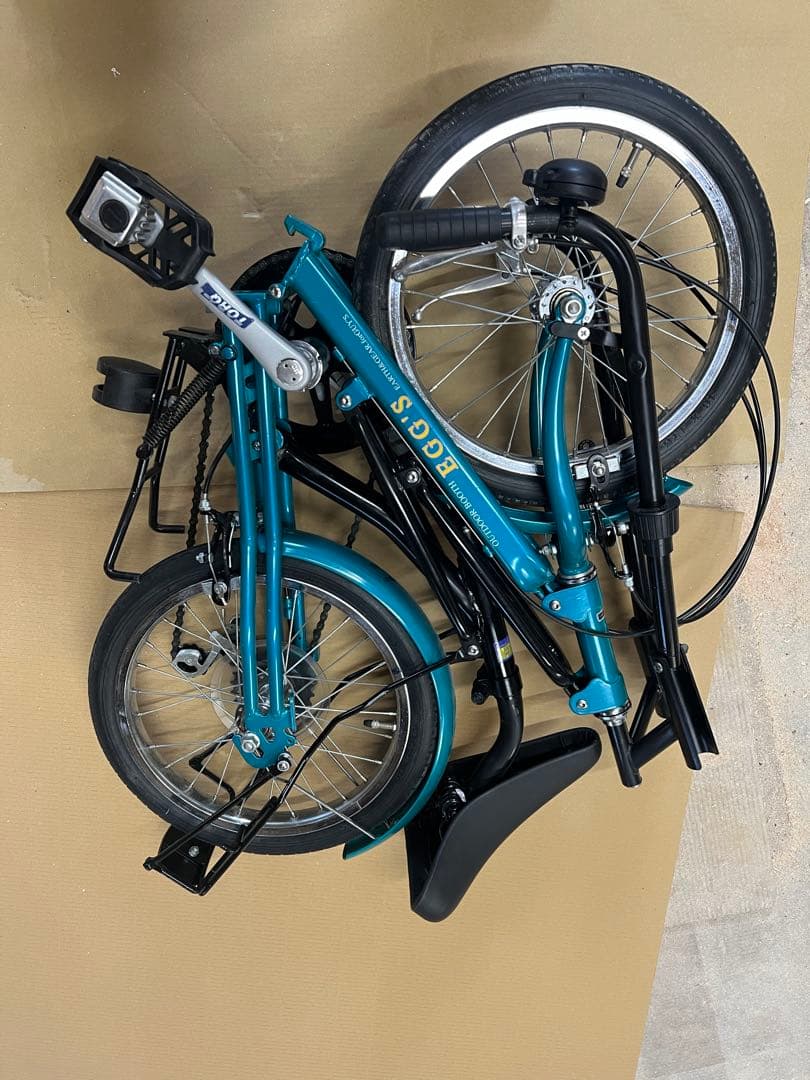 名古屋市内お届け無料手渡し希望EGG'S製の折りたたみ自転車 自転車 青