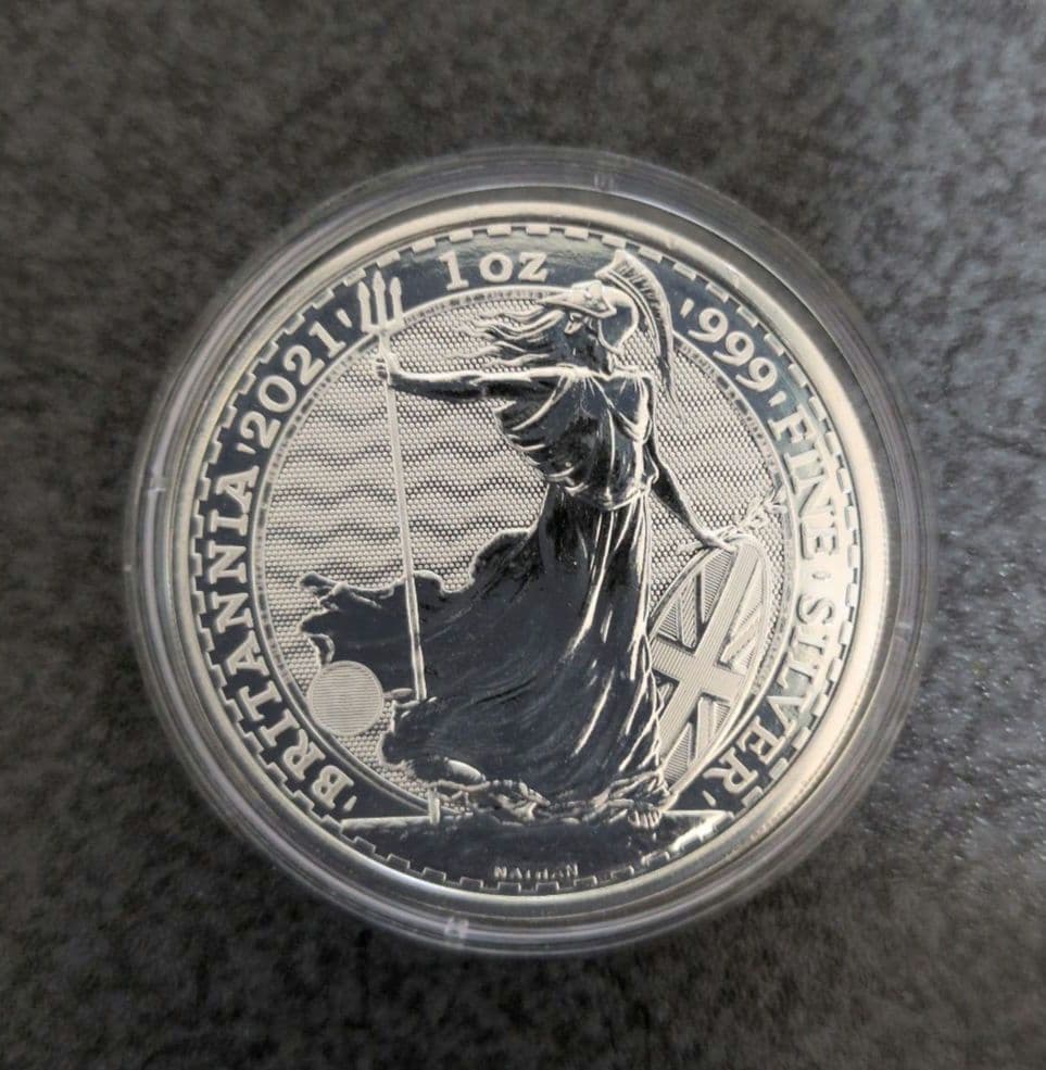 2021年　イギリス・ ブリタニア 銀貨1オンス