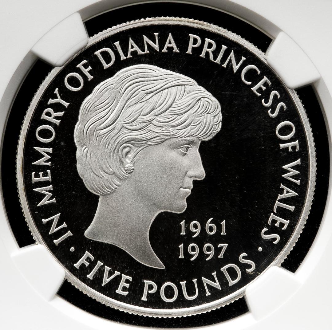 人気 PF68 ウルトラカメオ ダイアナ妃追悼記念　銀貨　1999年