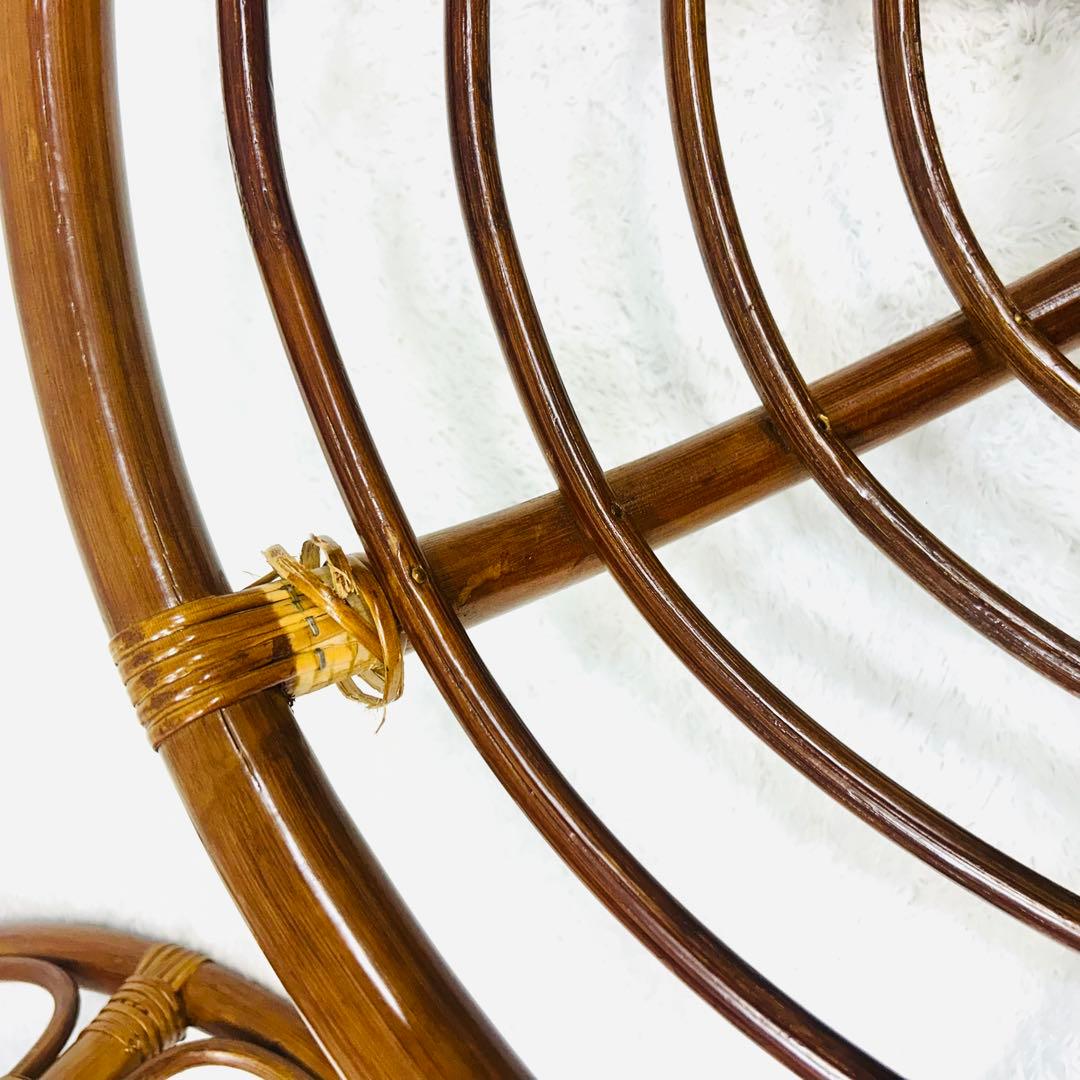 ラタンパパサンチェア フレーム 2脚セット（お引き取りもしくは配送します）