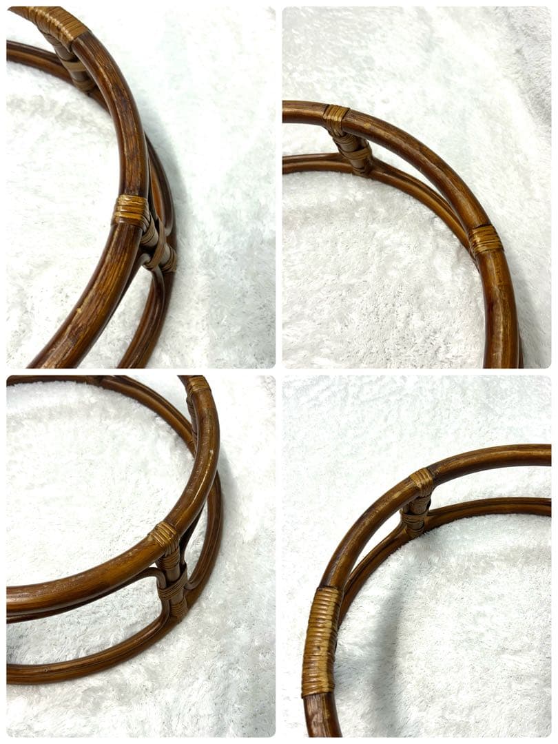 ラタンパパサンチェア フレーム 2脚セット（お引き取りもしくは配送します）