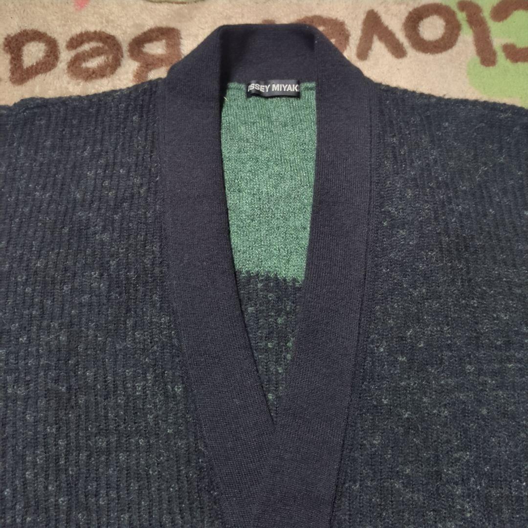 90s ISSEY MIYAKE イッセイミヤケ ニット カーディガン 日本製