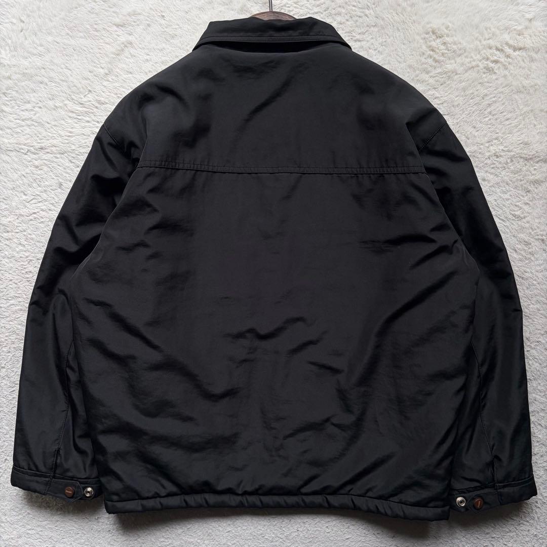 【美品】プラダスポーツ 中綿ジャケット トラッカー型 ロゴラバータグ 黒 XL