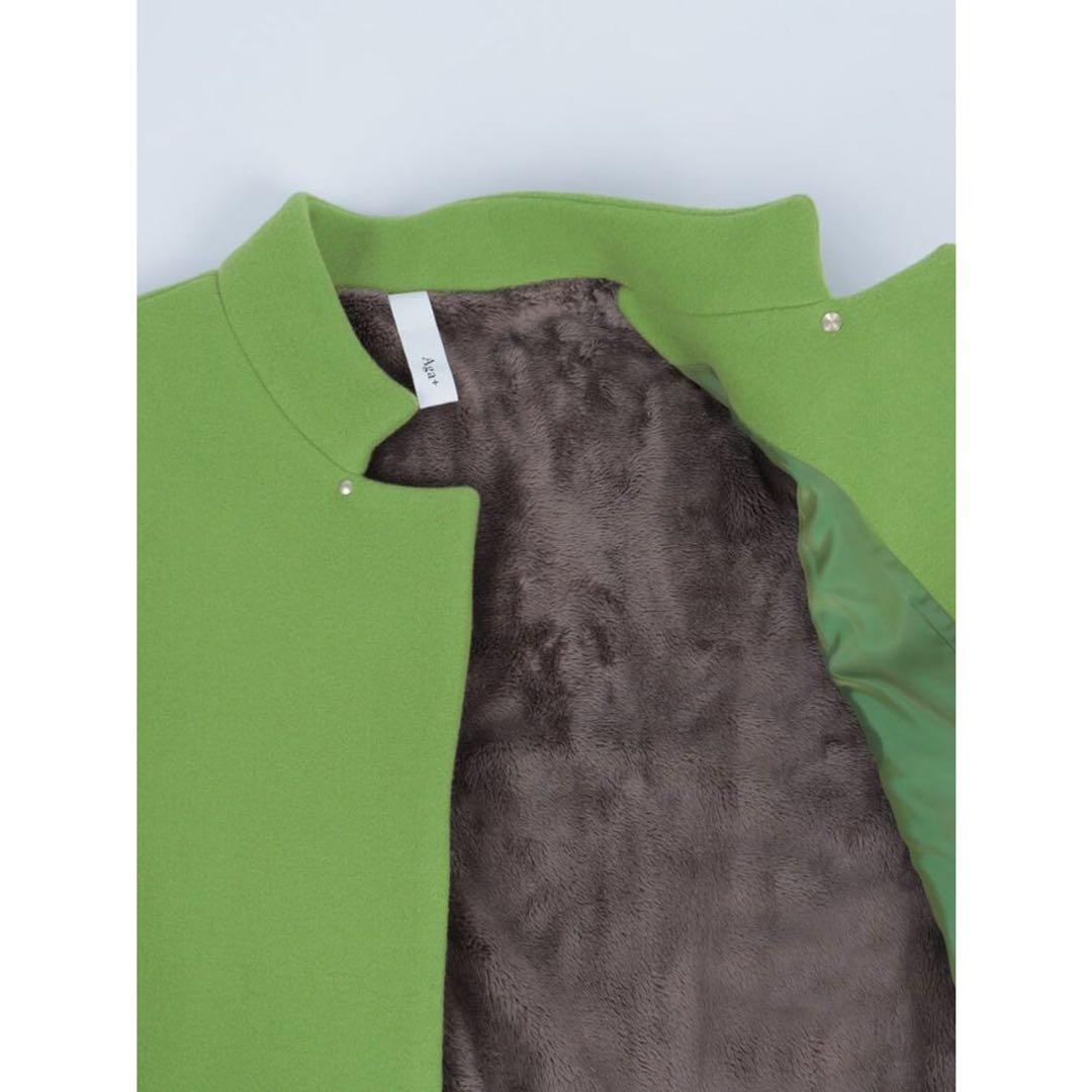 Aga ダブルメルトンコクーンコート キミドリ アーガ ヤマダヤ アウター