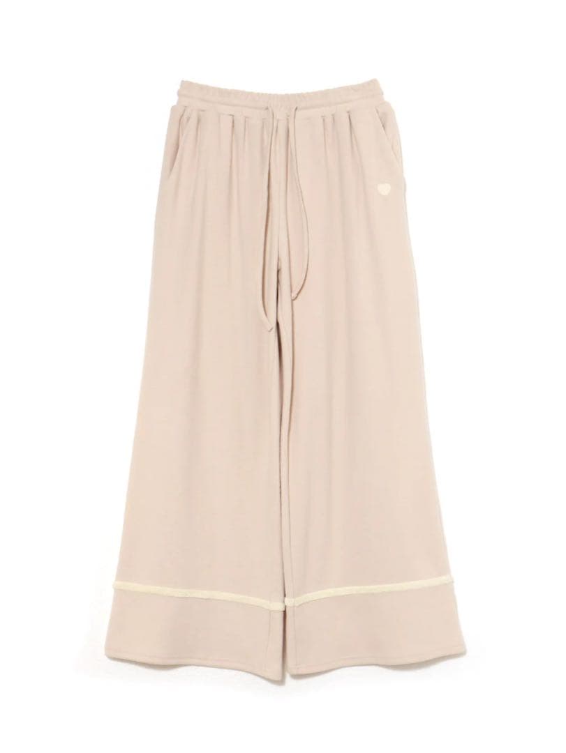 ルームウェア・パジャマ Milky pile heart long pants