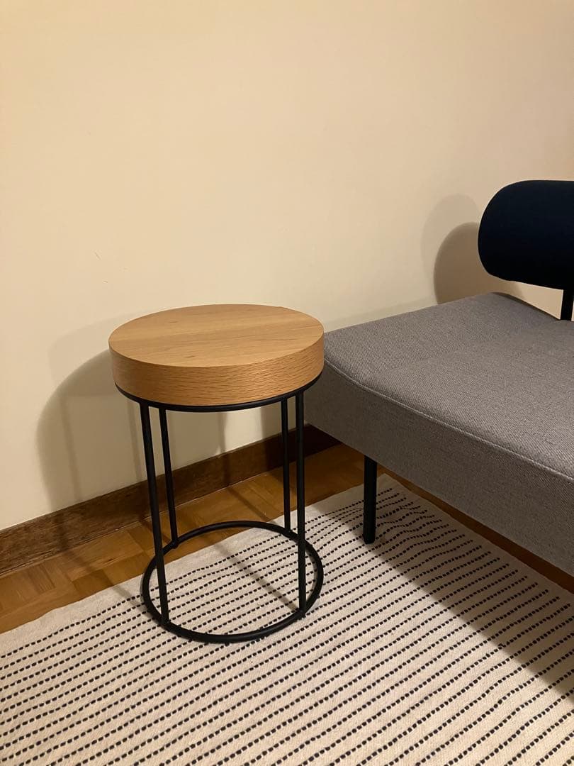 【傷あり】IDEE DIVANCO SIDE TABLE オーク材 植木 莞爾