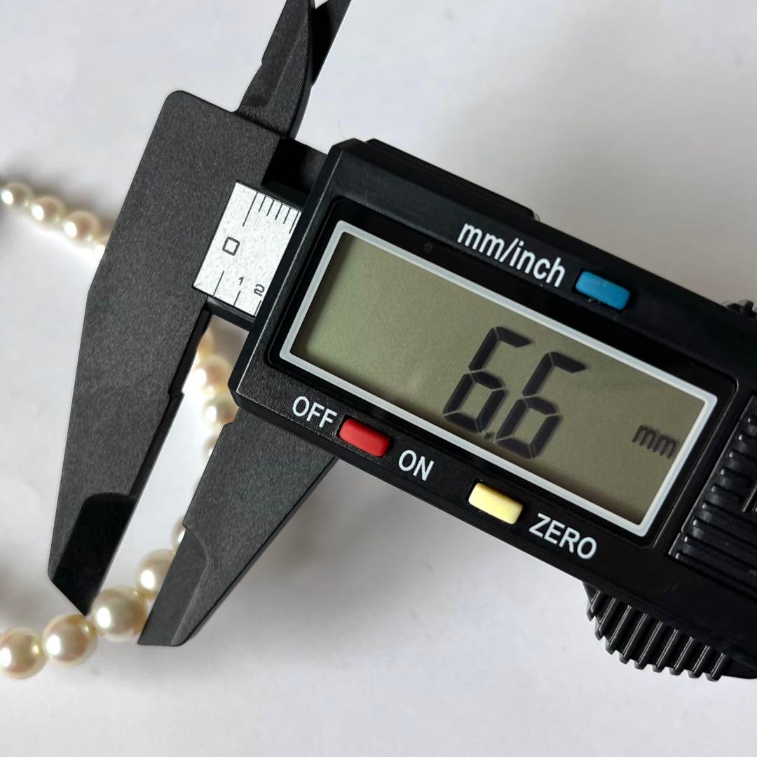 照り良✨あこや真珠 4.6-6.6mm グラデーションブレスレット シルバー刻印