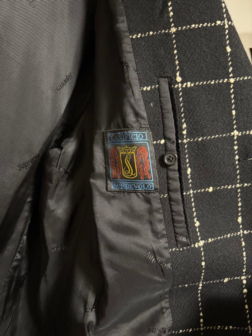 ジャケット・アウター supreme 19AW Wool Windowpane Overcoat