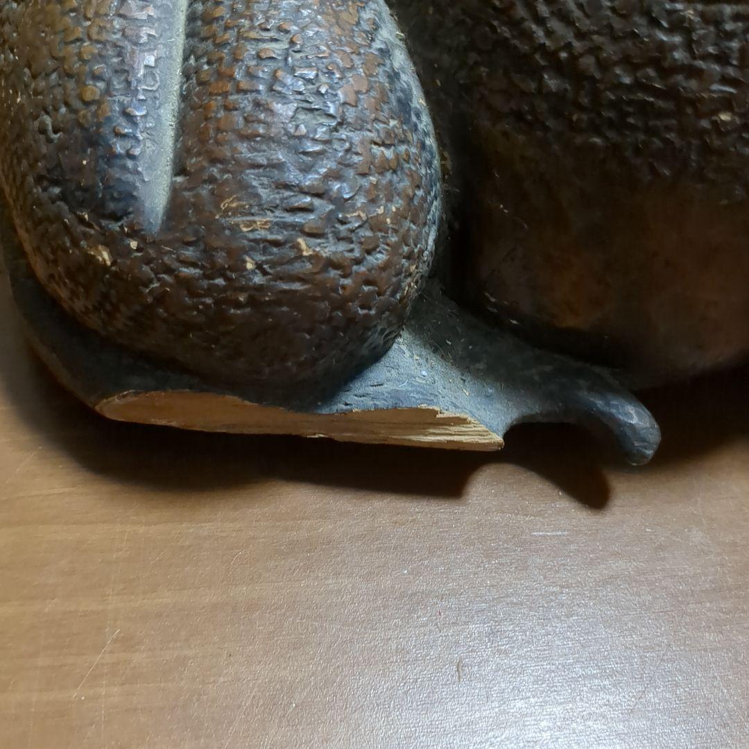 木彫り　亀　一刀彫　木製　古道具　アンティーク　レトロ　雑貨　骨董　手彫り