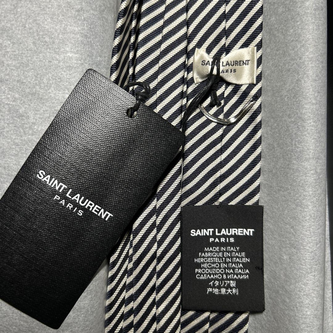SAINT LAURENT PARIS サンローラン パリ ネクタイ ストライプ