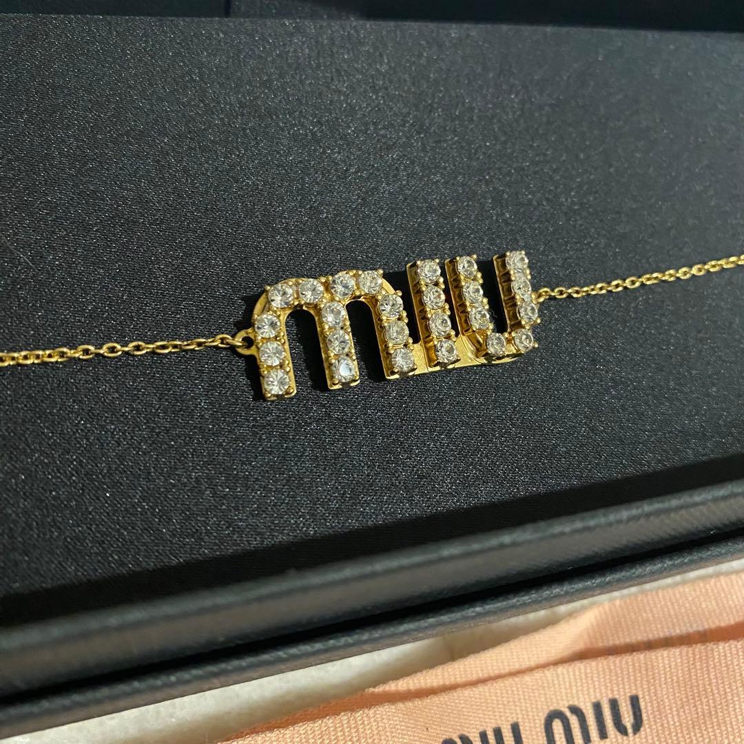 miumiu ブレスレット ゴールド