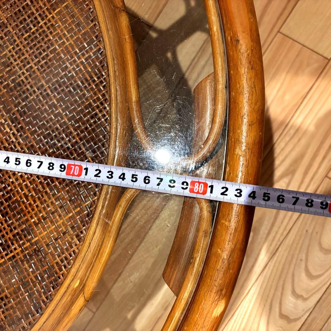 ラタン　籐　テーブル　ローテーブル　アンティーク