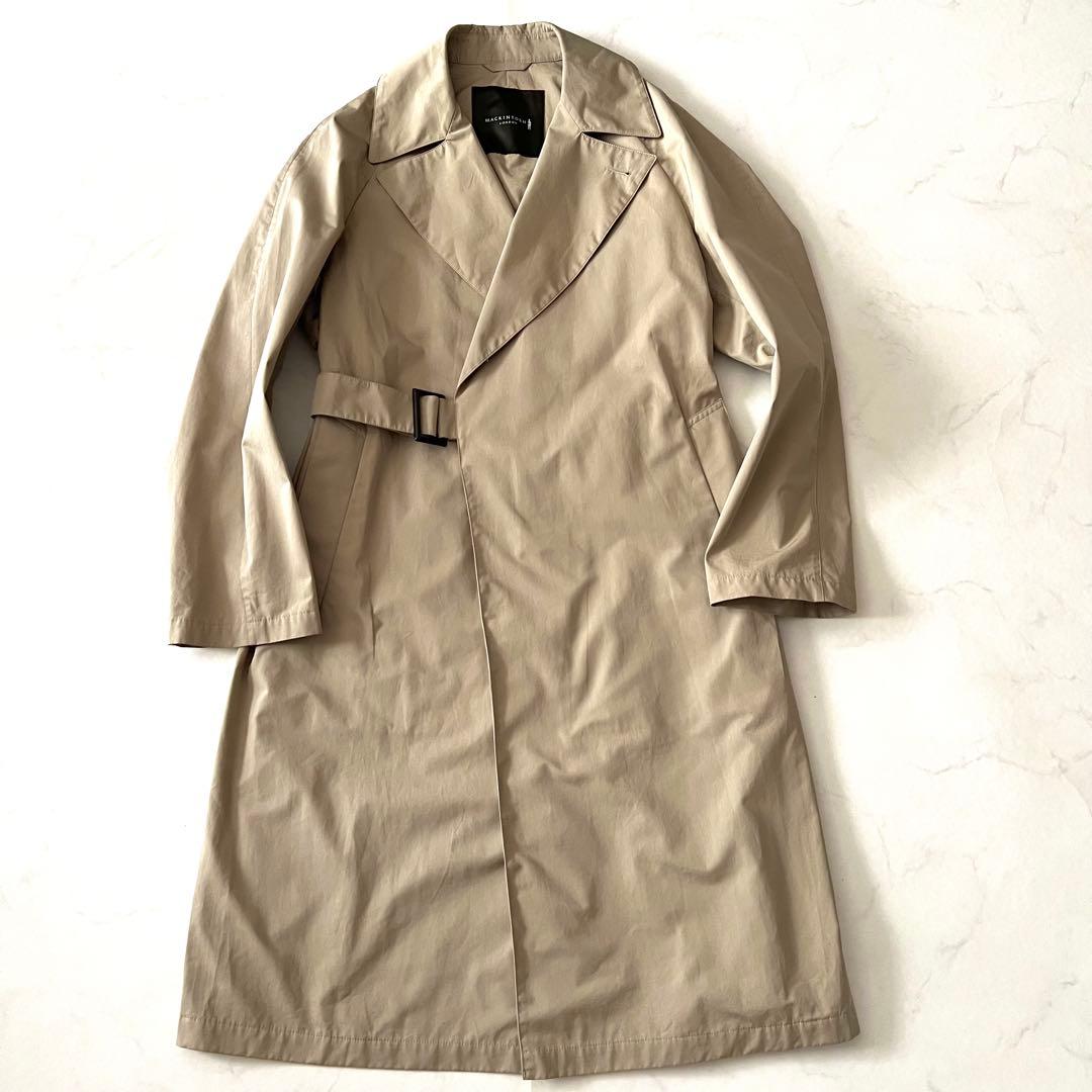 美品 マッキントッシュ タイロッケンコート ロング40 L相当 ベージュ系 近年