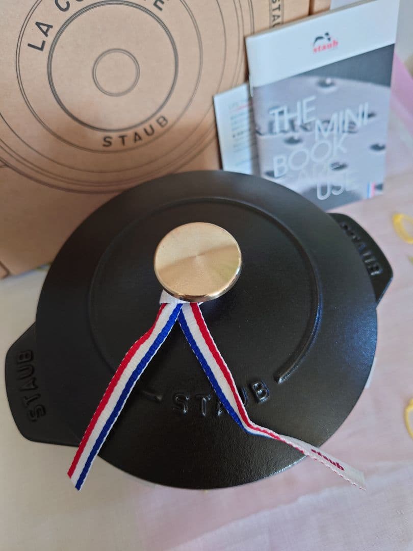 【新品】staub ラ・ココット de gohan　M ブラック16cm