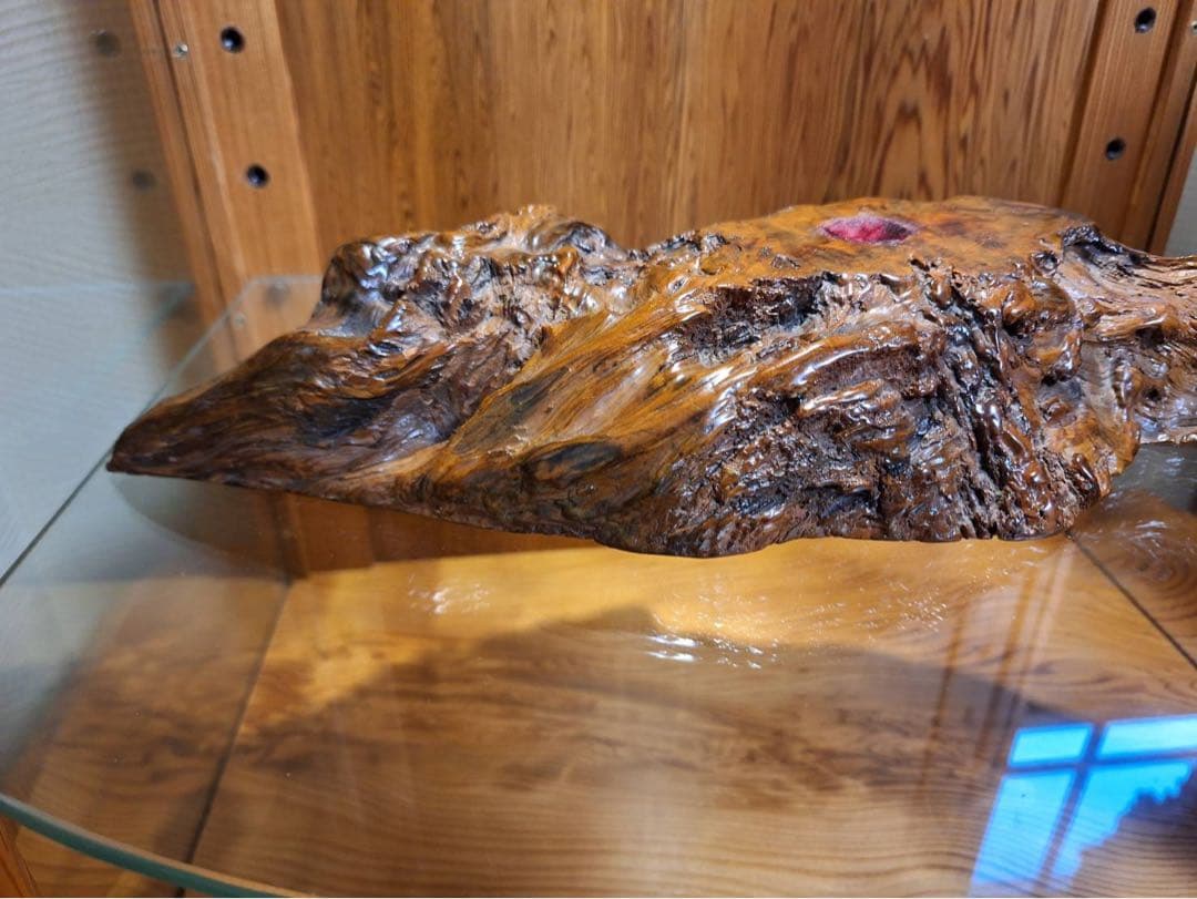 至宝　世界遺産　屋久杉　泡瘤台座　宝玉