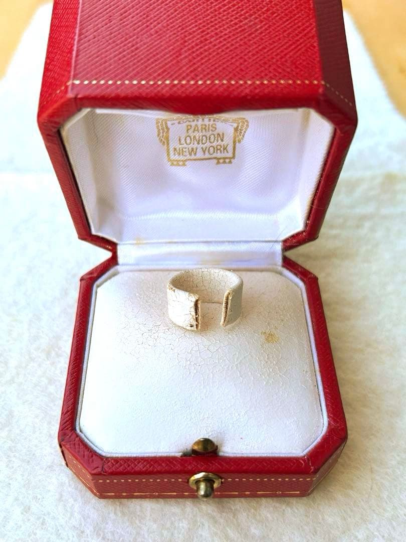 美品★カルティエ Cドゥ リング K18WG 13号 正規店クリーニング済