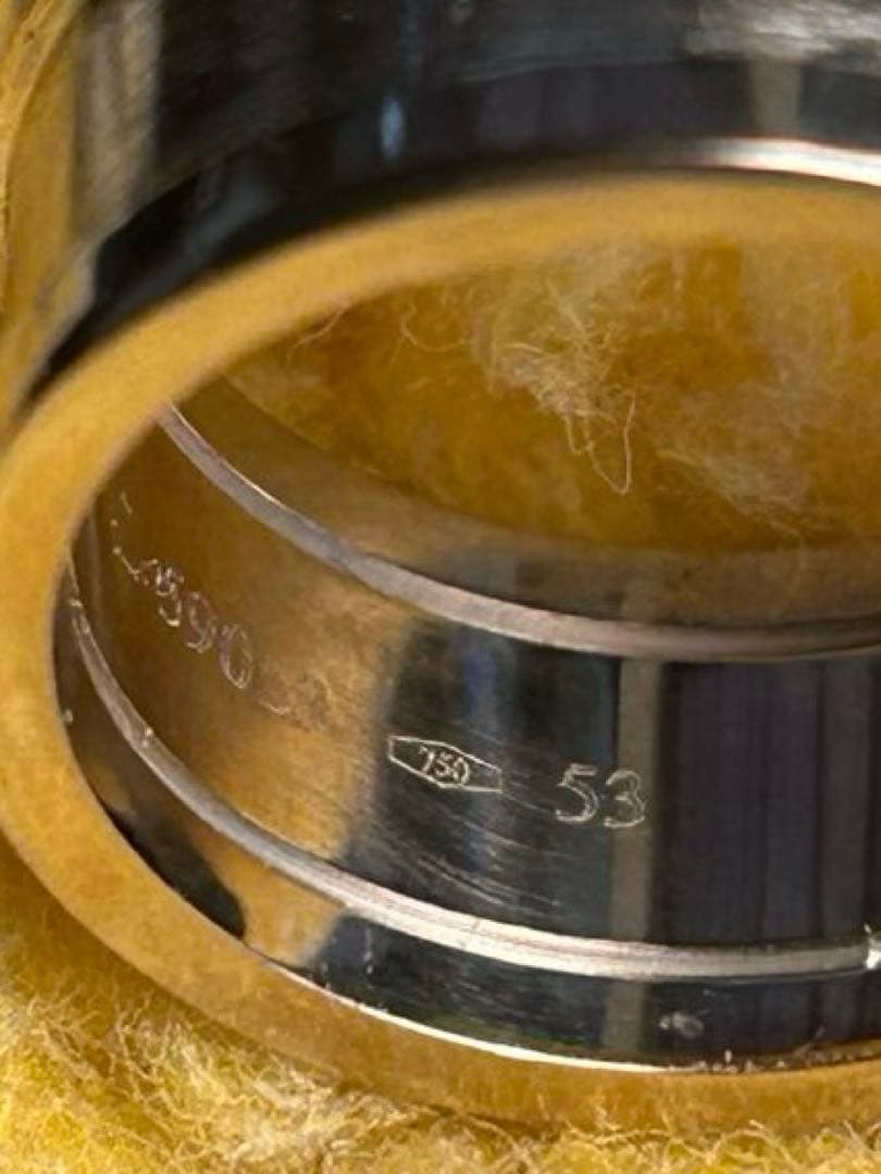 美品★カルティエ Cドゥ リング K18WG 13号 正規店クリーニング済