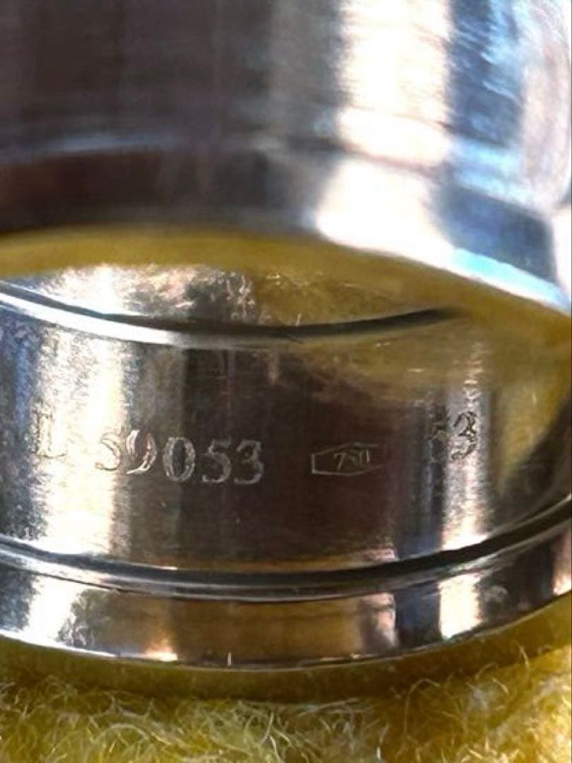 美品★カルティエ Cドゥ リング K18WG 13号 正規店クリーニング済