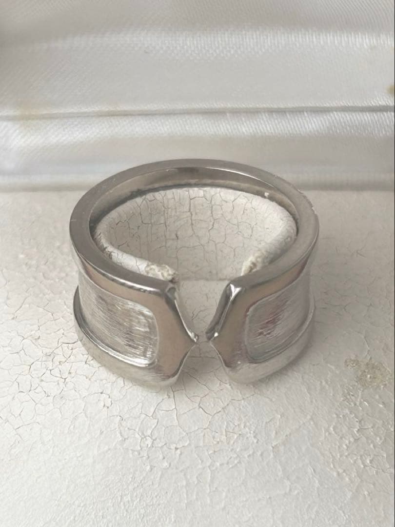 美品★カルティエ Cドゥ リング K18WG 13号 正規店クリーニング済