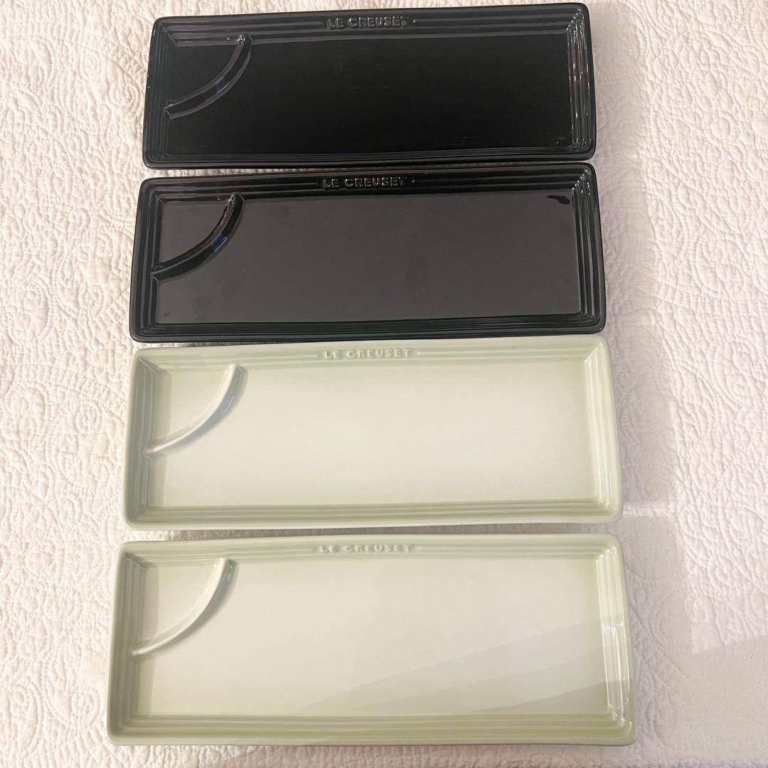 ⑦LE CREUSET ルクルーゼ サカナプレート 4枚セット 長皿 魚 皿