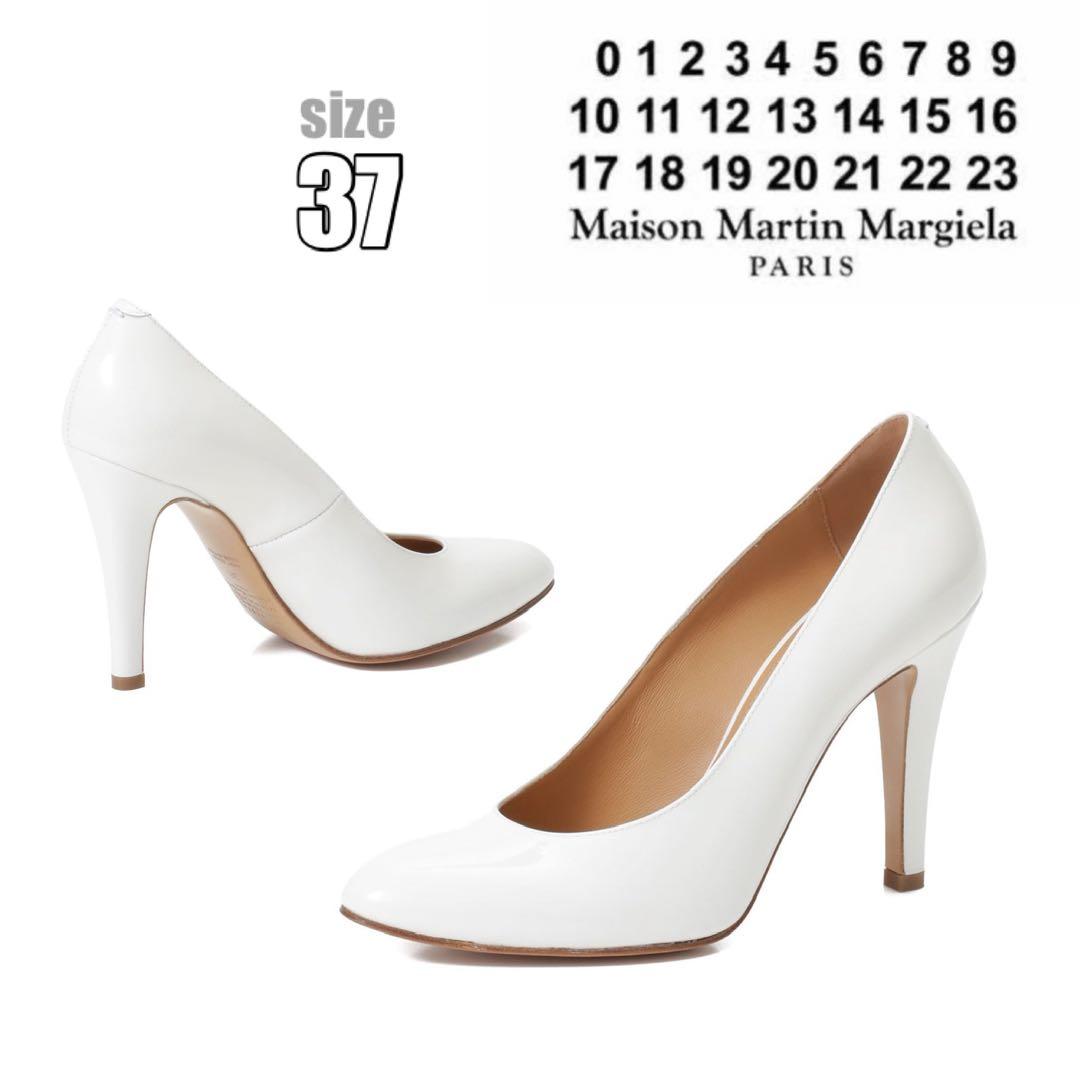 新品 定価12.6万円 MARGIELA マルジェラ パンプス 37 ホワイト