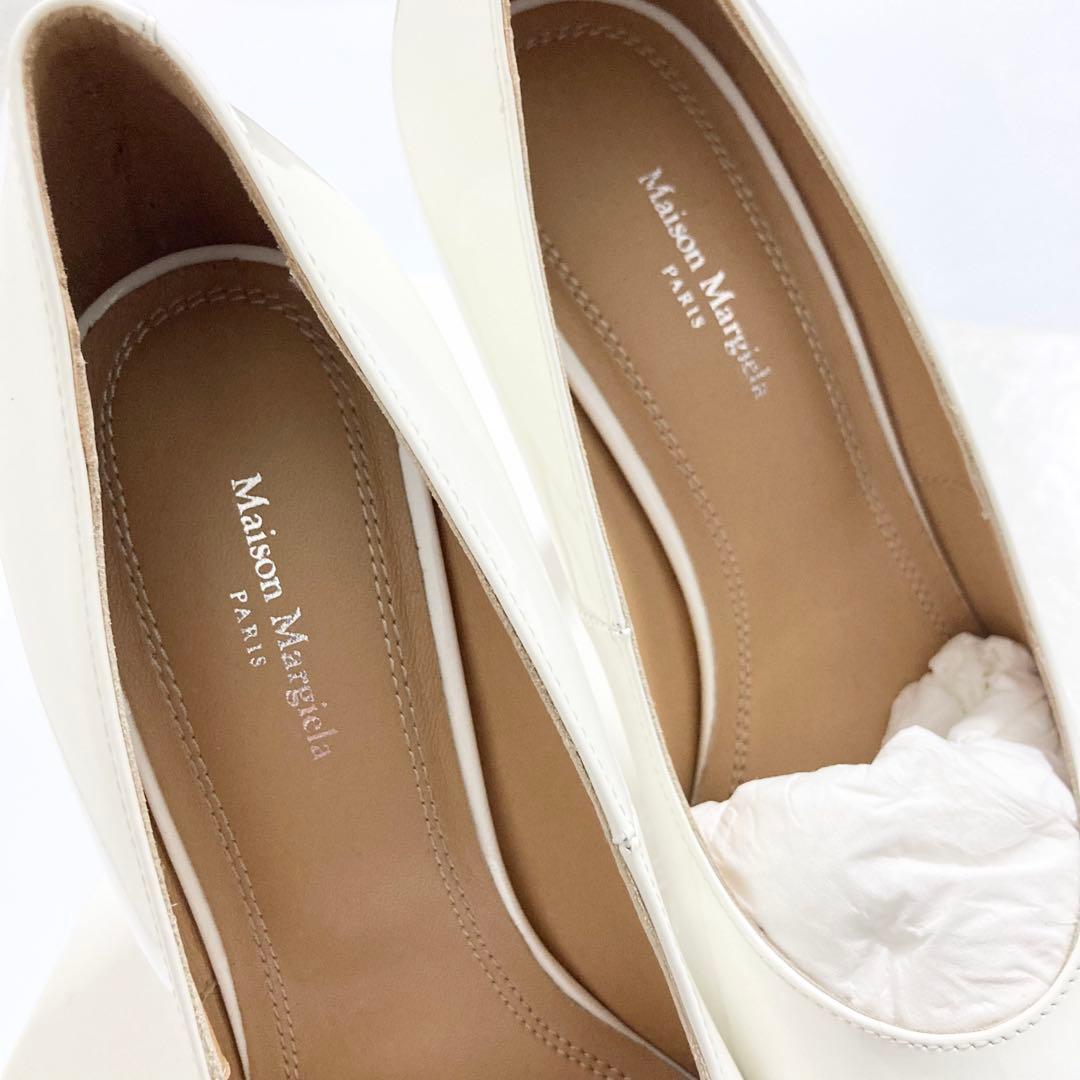 新品 定価12.6万円 MARGIELA マルジェラ パンプス 37 ホワイト