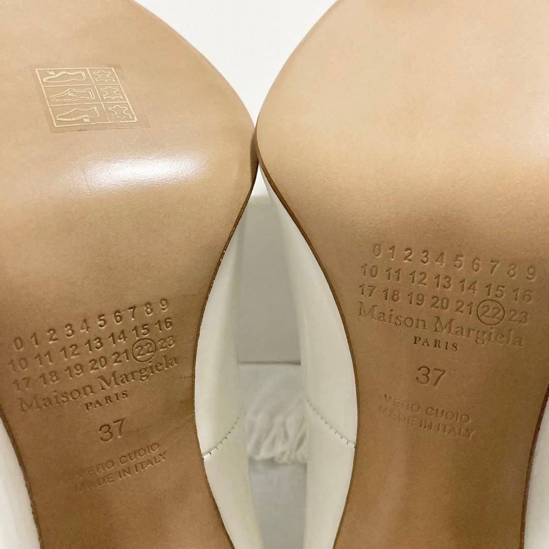 新品 定価12.6万円 MARGIELA マルジェラ パンプス 37 ホワイト