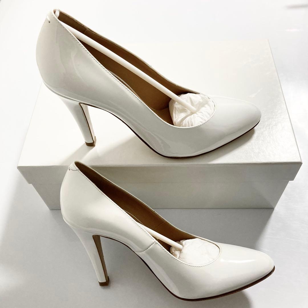 新品 定価12.6万円 MARGIELA マルジェラ パンプス 37 ホワイト