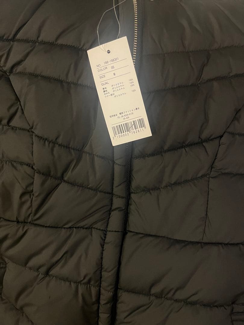 tocco closet 取り外し可能なファー付きマイクロファイバーロングコート