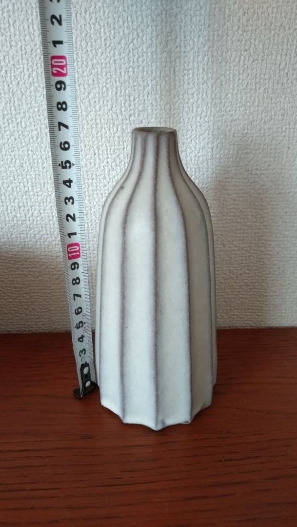 【美品】陶芸家　シモヤユミコ　花瓶　花びん　フラワーベース　一輪挿　花器