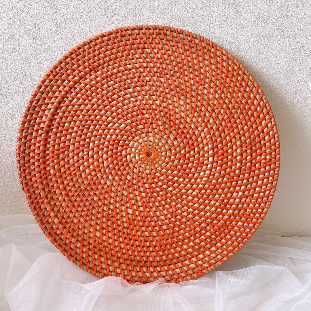 バリ島雑貨　カラーランチョンマット　ラタン　アジアン雑貨　バリ島雑貨