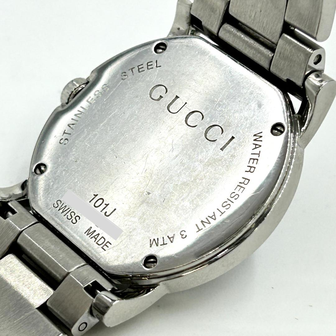 稼動品 グッチ GUCCI メンズ 腕時計 101J ブラック文字盤 クォーツ