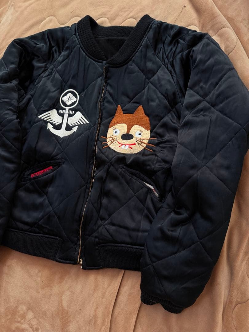 EVISU YAMANE 別珍 ２面用 地図 日本限定スカジャン vintage