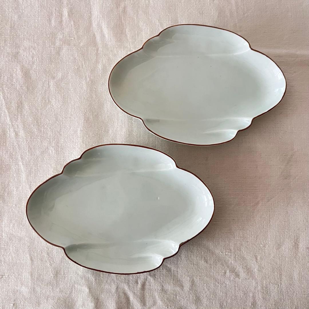 宮岡麻衣子さん白磁皿2枚　未使用美品